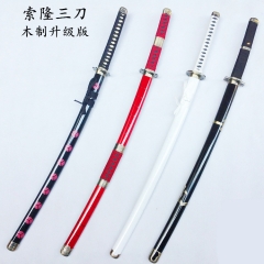 4 Styles 100CM Upgraded Version One Piece Anime Wooden Sword Weapon