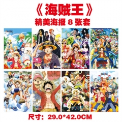 8 PCS/Set One Piece Poster Set