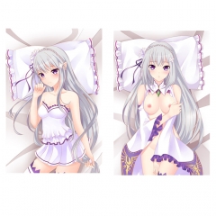 Re:Life in a Different World from Zero/Re: Zero Emilia Sexy Cartoon Character Bolster Body Anime Pillow (40*70cm)
