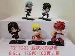 5PCS/SET 8.5CM Naruto Character Collectible Anime PVC Figure