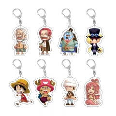 21 Styles One Piece Anime Acrylic Keychain