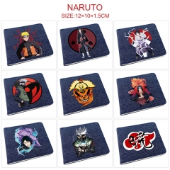 9 Styles Naruto Cosplay Decoration Cartoon Character Anime PU Wallet Purse