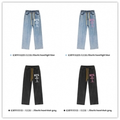 11 Styles 3 Color K-POP BTS Bulletproof Boy Scouts Cartoon Pattern Jeans Anime Pants