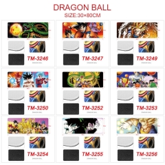 12 Styles Dragon Ball Z Anime Mouse Pad 30*80cm