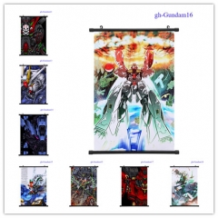 14 Styles Mobile Suit Gundam Cartoon Wallscrolls Waterproof Anime Wall Scroll 60*90CM