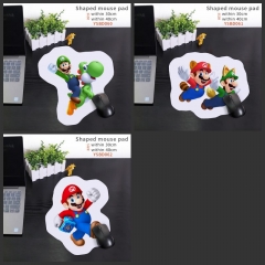 3 Styles Super Mario Anime Heteromorph Mouse Pad Support to Customize