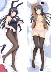 Seishun Buta Yarou Series Sakurajima Mai Collection Pattern Cartoon Character Bolster Body Anime Long Pillow (50*150cm)