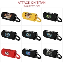 9 Styles Attack on Titan/Shingeki No Kyojin Cartoon Zipper Anime Pencil Bag