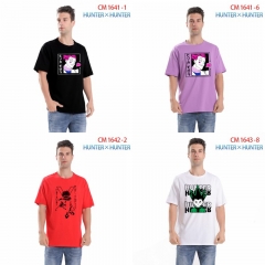 3 Styles 7 Colors HUNTER×HUNTER Cartoon Pattern Anime Cotton T-shirts