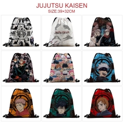 10 Styles Jujutsu Kaisen 3D Digital Print Anime Drawstring Bags