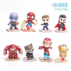4-6CM 8 Pcs/Set The Avengers Character PVC Anime Figure Toy Doll (Opp Bag)