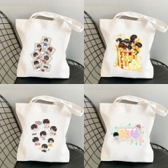 7 Styles K-POP BTS Bulletproof Boy Scouts Anime Canvas Hand Bag