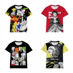 5 Styles One Piece Digital Print Shirts Anime T-shirt
