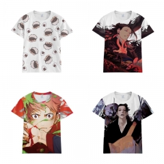 5 Styles Jujutsu Kaisen Digital Print Shirts Anime T-shirt