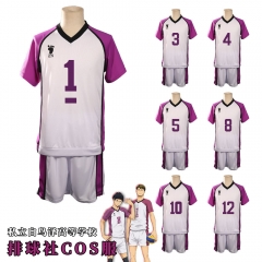 32 Styles Haikyuu Cartoon Character Cosplay Anime T Shirts Shorts Costume Set For Adult