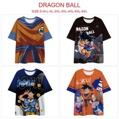 5 Styles Dragon Ball Z Cosplay 3D Digital Print Anime T-shirt