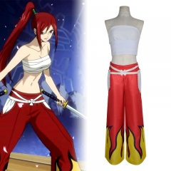 Fairy Tail Cartoon Character Cosplay Anime Pants Costume Set For Adult