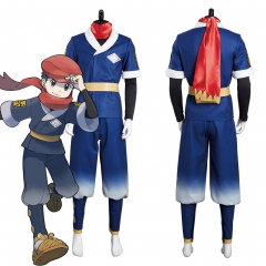 2 Styles Pokemon Legends: Arceus Cartoon Character Cosplay Costume Anime Top+Pants Set