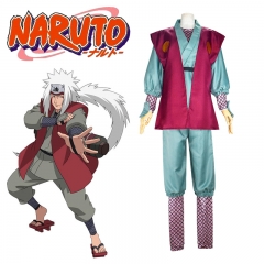 Naruto Jiraiya Cartoon Character Cosplay Shirt Pants Shirts Anime Costume Set For Adult