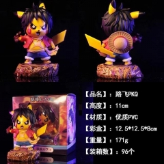 11CM One Piece Pikachu Cos Luffy Character Cartoon Model Toy Anime PVC Figure