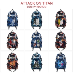 16 Styles Attack on Titan/Shingeki No Kyojin Anime Cosplay Cartoon Canvas Colorful Backpack Bag