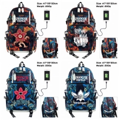 10 Styles Stranger Things Anime Cosplay Cartoon Canvas Colorful Backpack Bag