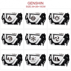 15 Styles Genshin Impact Color-block Leather Anime Cosplay Cartoon  PU Diagonal package
