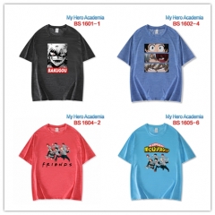 7 Styles 6 Color My Hero Academia Cartoon Pattern T-shirt Anime Short shirts