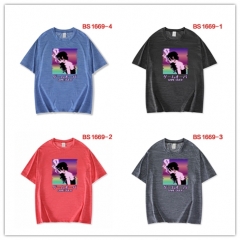 2 Styles 6 Color Sexy Game Girl Cartoon Pattern T-shirt Anime Short shirts
