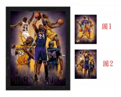 4 Styles NBA Star Lenticular Flip Anime 3D Posters（10pcs/set） (No Frame)