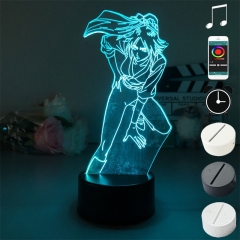 2 Different Bases Bleach Yoruichi Shihouin Anime 3D Nightlight with Remote Control