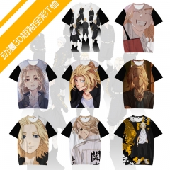 26 Styles Tokyo Revengers Cosplay Cartoon Character 3D Short Sleeve Anime T shirt