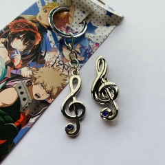 3 Styles Hatsune Miku Anime Alloy Keychain And Brooch Pin Set