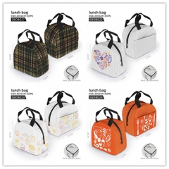 7 Styles Personalized Printing Lunch Bag Cartoon Character Pattern Anime Hand Bag