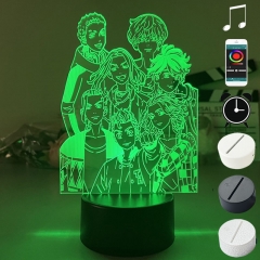 2 Different Bases Tokyo Revengers Anime 3D Nightlight with Remote Control