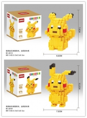 2 Styles Pokemon Pikachu Anime Building Blocks Funny Board Game
