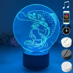 2 Different Bases One Piece Anime 3D Nightlight with Remote Control