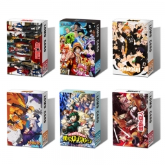 17 Styles Naruto/One Piece/Demon Slayer/Haikyuu/JOJO/Re: Zero/Sailor Moon/Jujutsu Kaisen/Academia Lomo Card