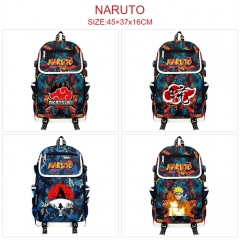 8 Styles Naruto Camouflage Flip Data Cable Anime Backpack Bag
