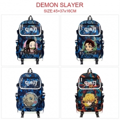 8 Styles Demon Slayer: Kimetsu no Yaiba Camouflage Flip Data Cable Anime Backpack Bag