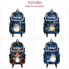 4 Styles My Neighbor Totoro Camouflage Flip Data Cable Anime Backpack Bag