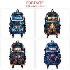 5 Styles Fortnite Camouflage Flip Data Cable Anime Backpack Bag
