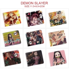 14 Styles Demon Slayer: Kimetsu no Yaiba Cosplay Cartoon Character Anime Pu Wallet Purse
