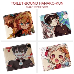 5 Styles Toilet-Bound Hanako-kun Cosplay Cartoon Character Anime Pu Wallet Purse