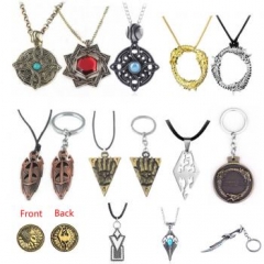 14 Styles The Elder Scrolls V: Skyrim Game Cosplay Character Anime Alloy Necklace