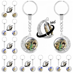 10 Styles Aoashi Decorative Two Sided Cartoon Alloy Keychain