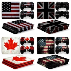 5 Styles National Flag Game PS4 Pro Pasting Sticker Skin Stickers