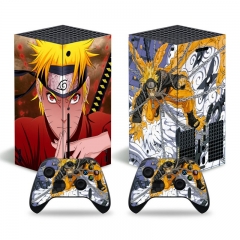 Naruto Skin Stickers Removable Cover PVC Stickers For Xbox Series X Console and 2 Controllers