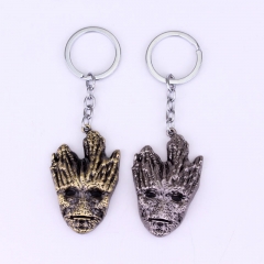 2 Styles Guardians of the Galaxy Cos Movie Groot Decorative Alloy Keychain