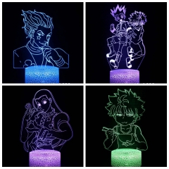19 Styles 2 Different Bases Hunter x Hunter Anime 3D Nightlight with Remote Control